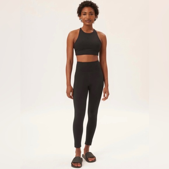 Girlfriend Collective Black Compressive High-Rise Legging - Picture 1 of 5